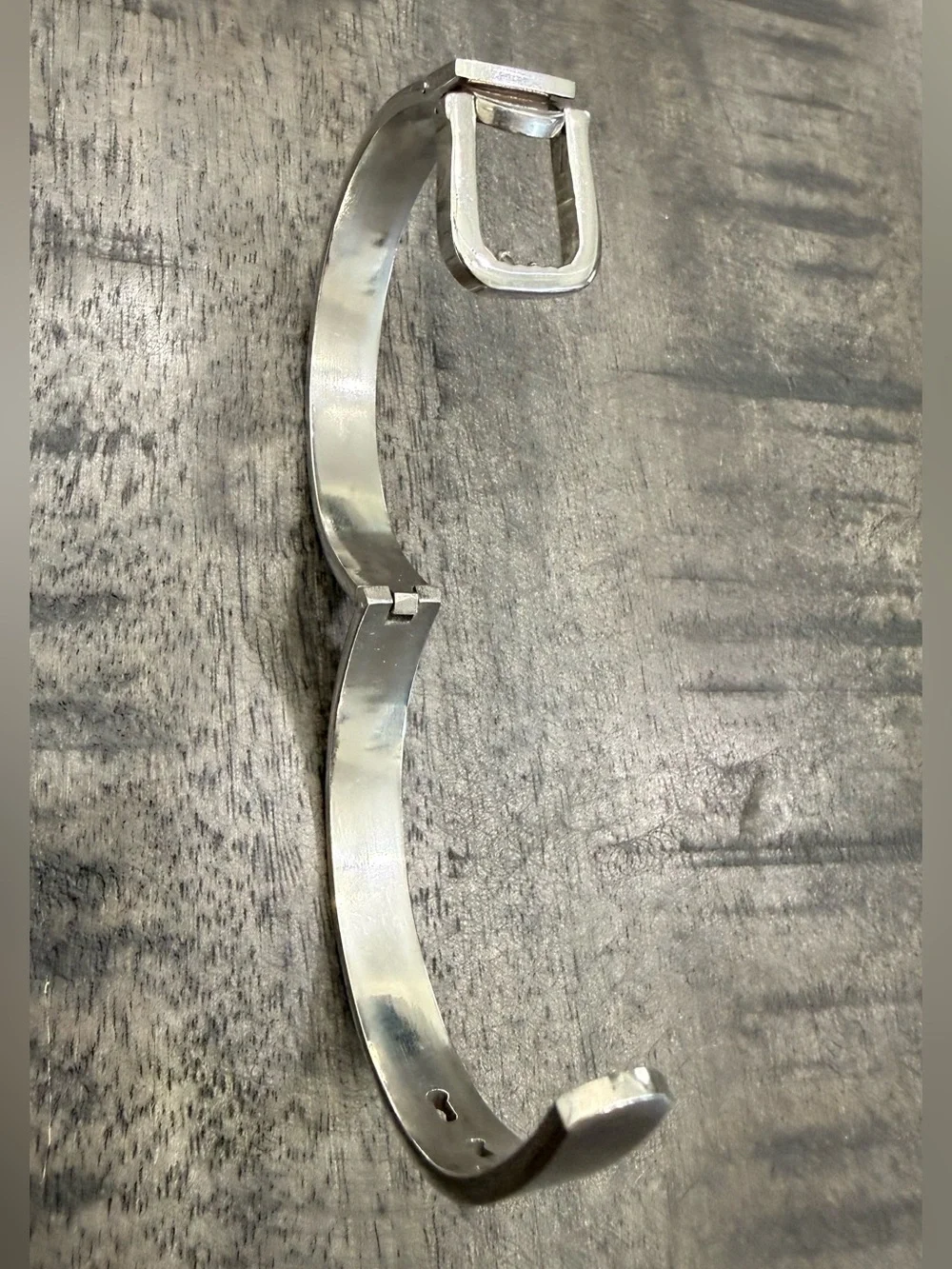 Men's Silver-Tone Buckle Cuff Bracelet